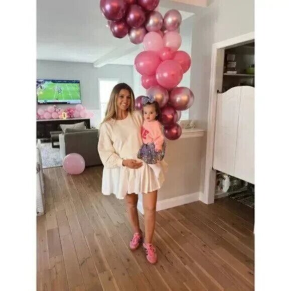 FREE PEOPLE Eleanor Sweatshirt Dress in Grey Combo Size Large - Picture 12 of 16